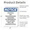 Signmission Posted No Trespassing Logging OSHA Notice Sign, Vinyl Decal, 5in W x 7in L, 2PK OS-2PACK-NS-D-57-V-17729 - alternate 4